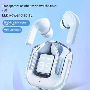 Bluetooth 5.3 Air 31 Headphones - ENC - LED Power Digital Display - Sports - immersive Sound