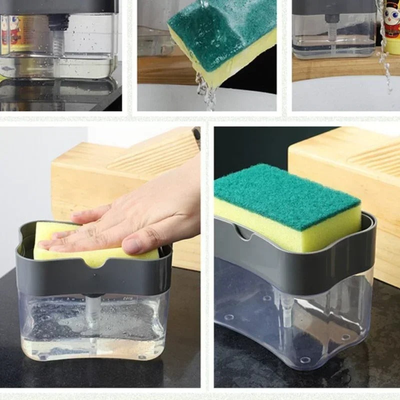 Kitchen Companion | Automatic Soap Dispenser with Sponge Holder